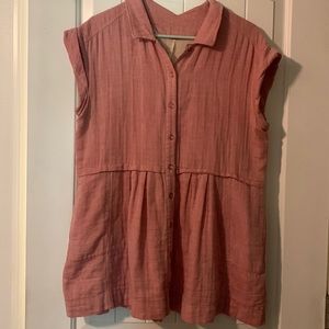 Free People button down tunic tank  - size Small